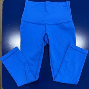 Lululemon wunder under royal blue crop leggings